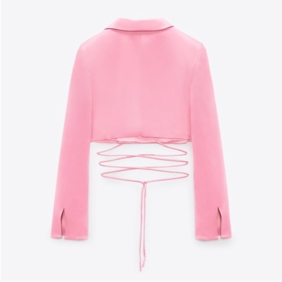 Barbiecore New Zara blogger fav xs hot pink blazer - Picture 2 of 4